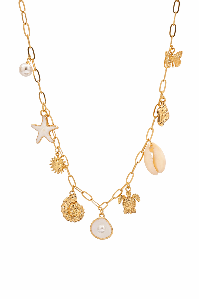 'Golden Tide' Charm Necklace