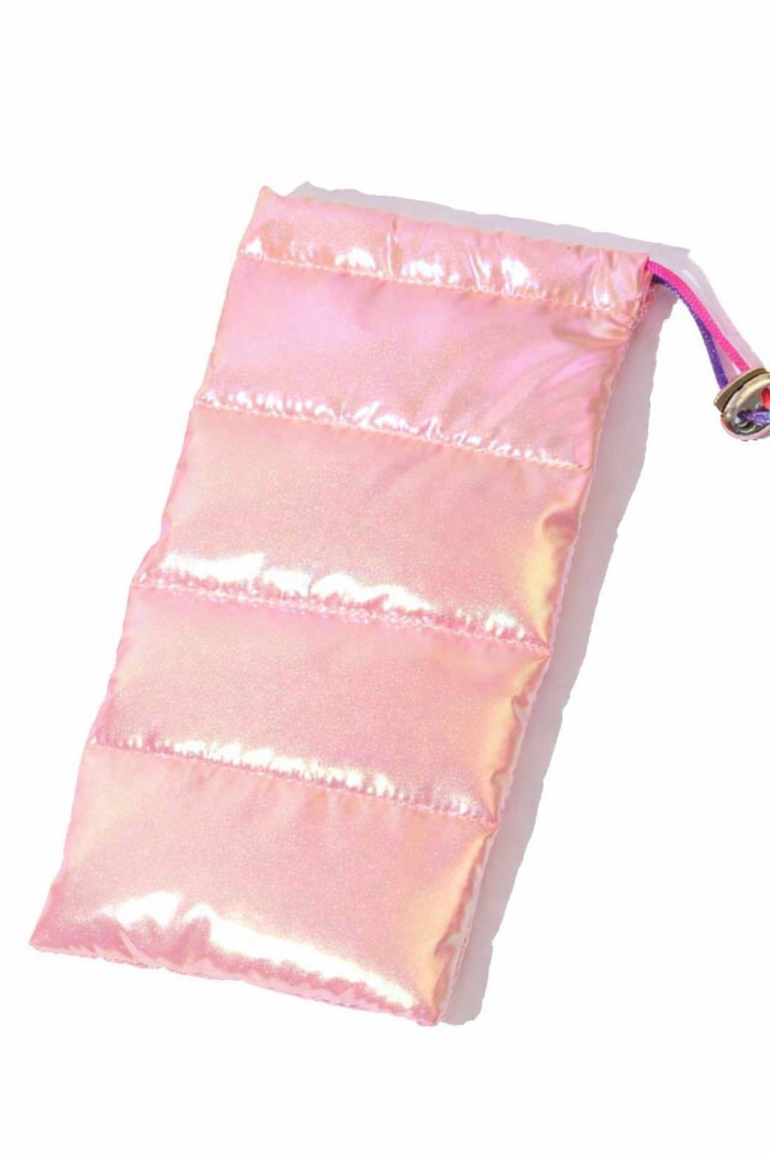 Pink Puffer Sunglass Case
