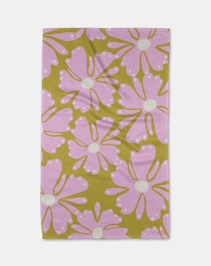 'Mom Garden' Geometry Tea Towel