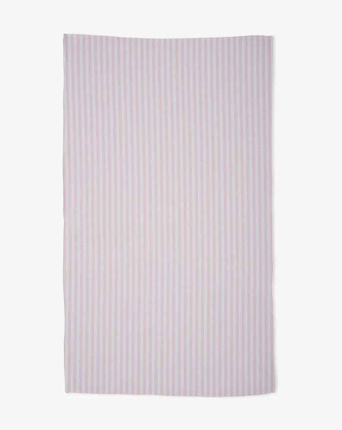 'Summer Stripe Pink' Geometry Tea Towel