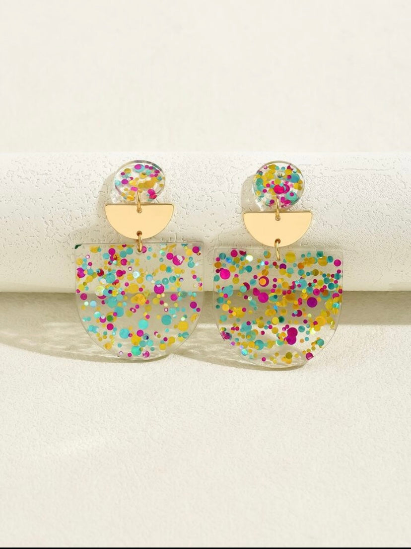 Multicolored Bohemian Style earrings