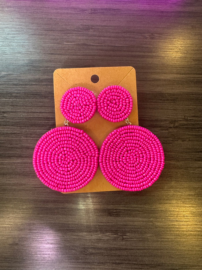 Hot Pink Earrings