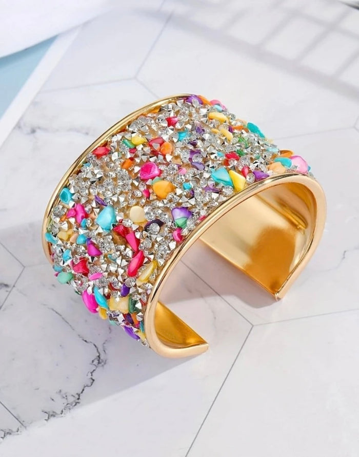 Gold colorful bracelet