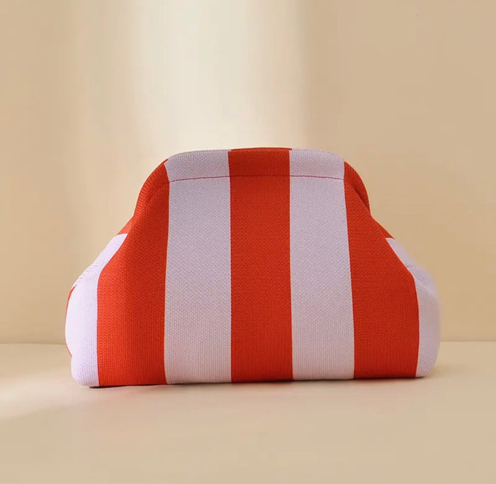 Red and Purple Clutch Bag