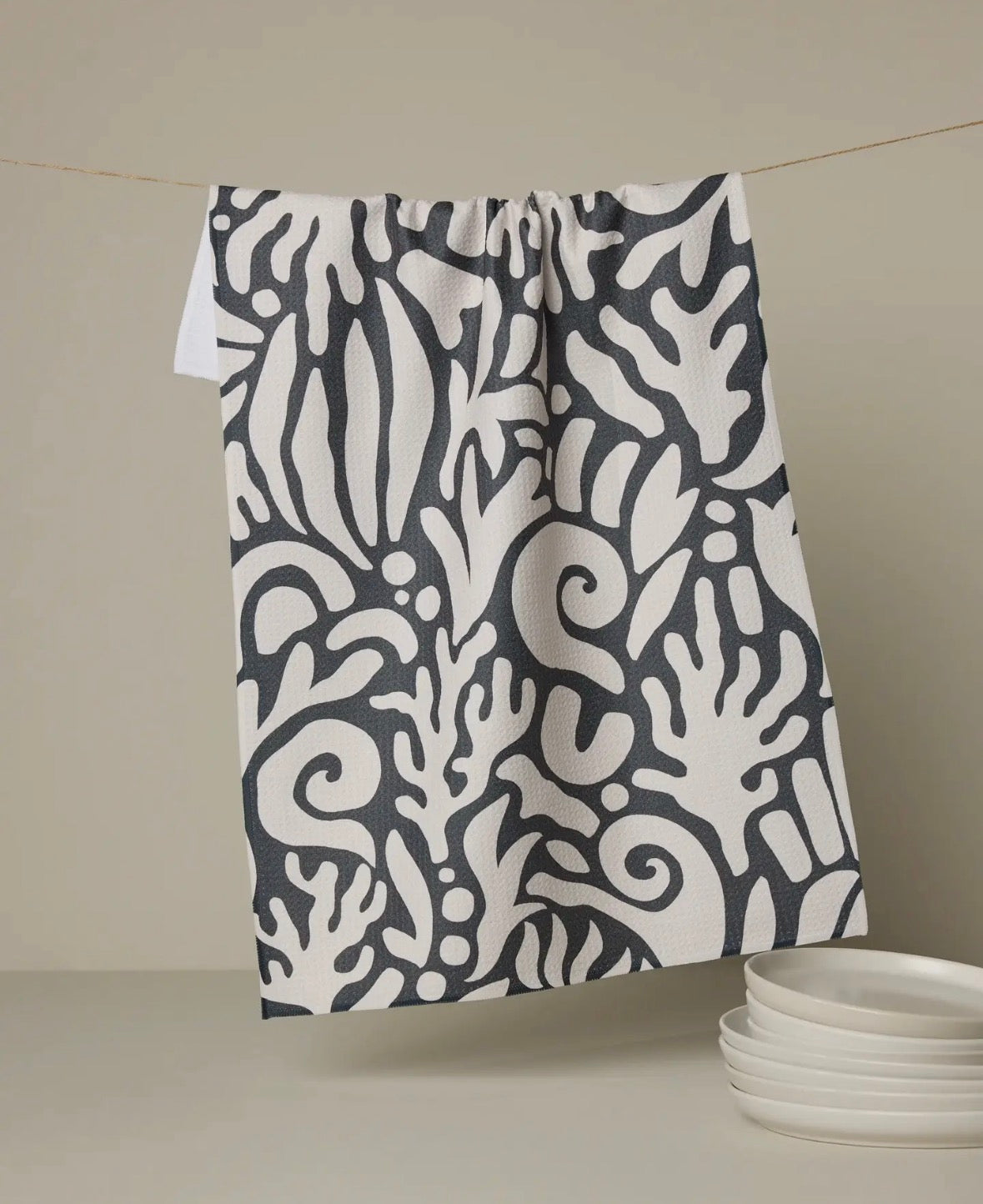'Inkwell' Geometry Tea Towel