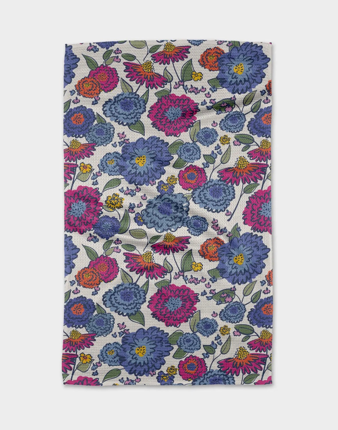 'Painterly Meadow' Geometry Towel