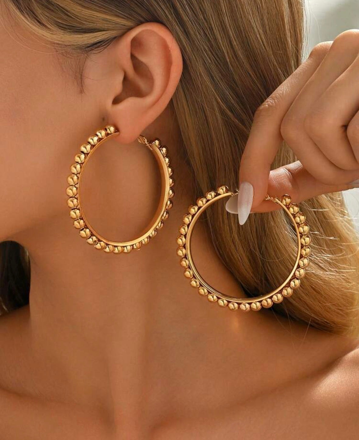 Gilded Glow Hoops