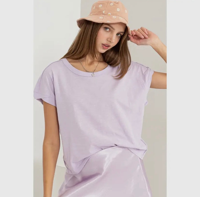 'Brooke' Lavender T-shirt