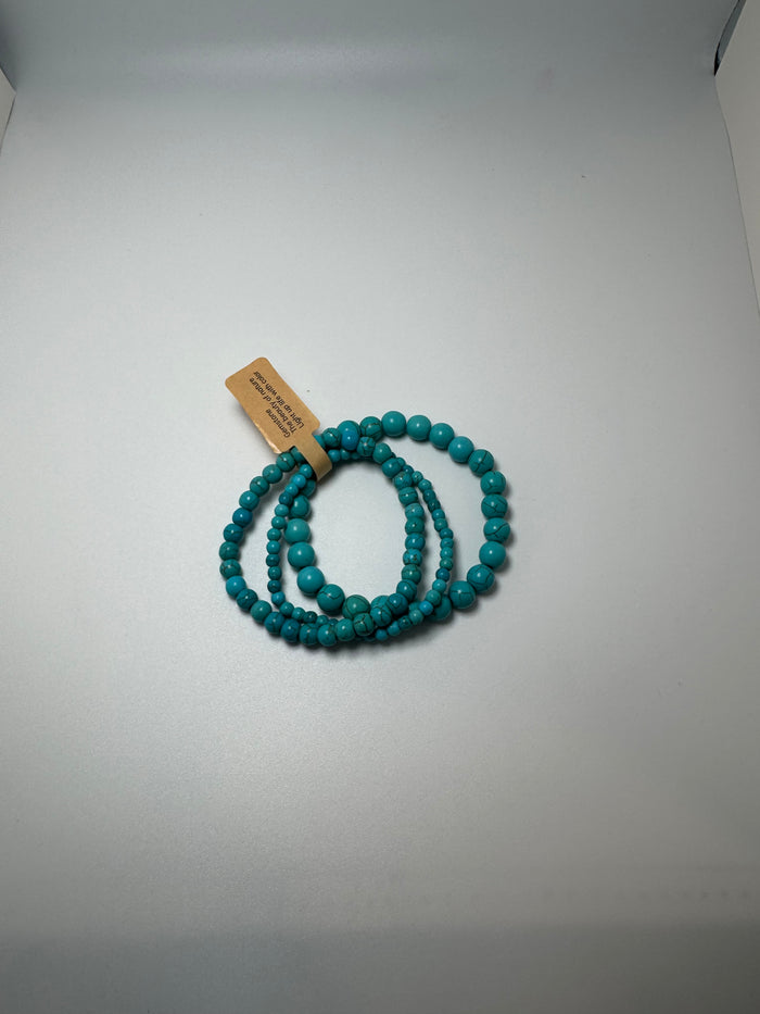 Turquoise bead braclets
