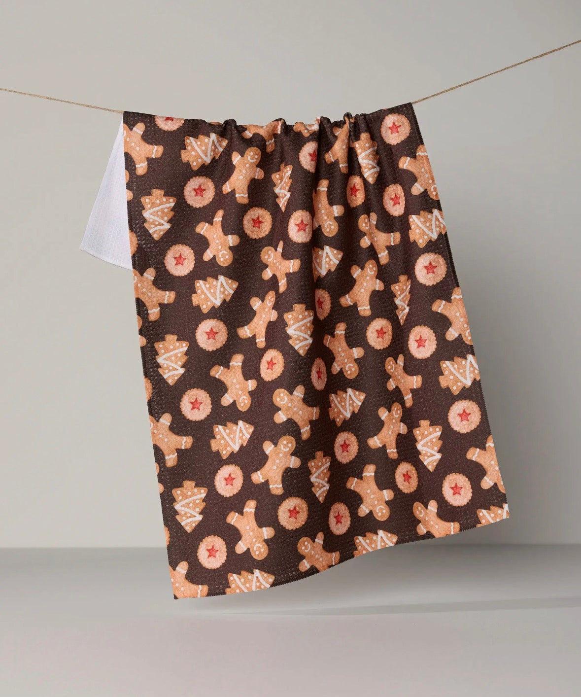 'Holiday Cookies' Geometry Tea Towel