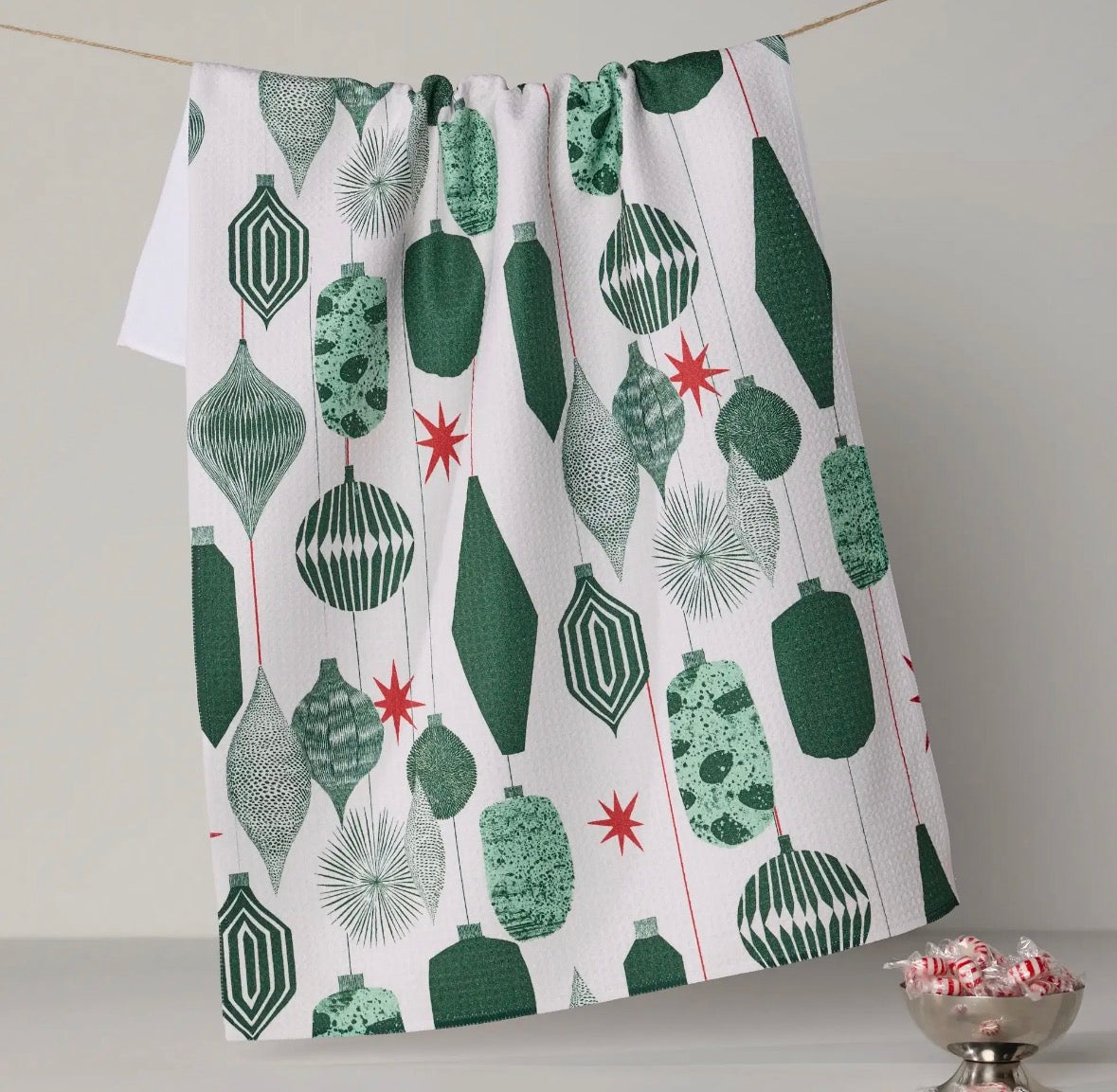 'Alpine Revelry' Geometry Tea Towel