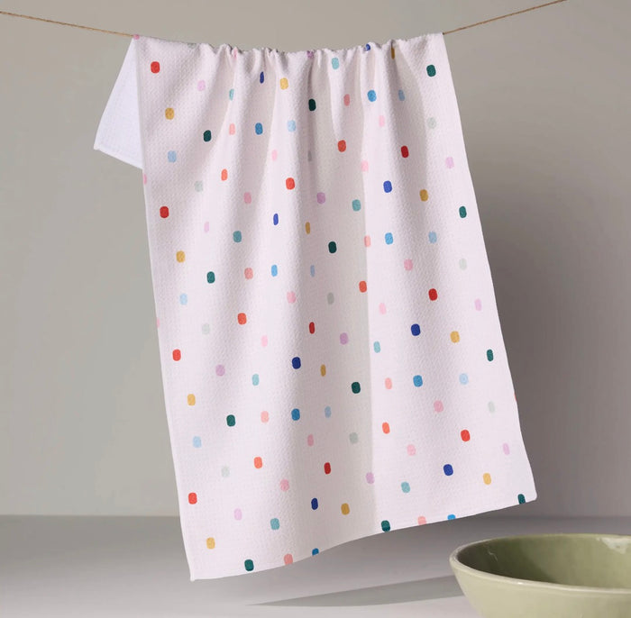 'Tile Shuffle' Geometry Tea Towel