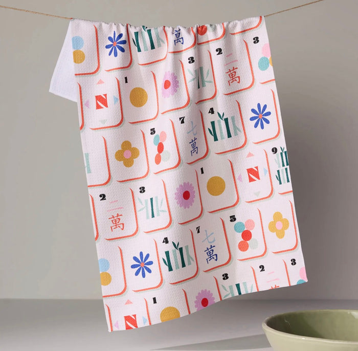 'Tile Toss' Geometry Towel