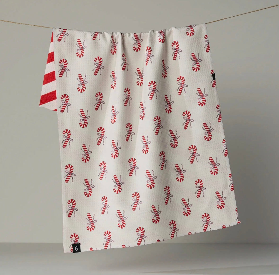 'Peppermint Lane Luxe' Geometry Tea Towel