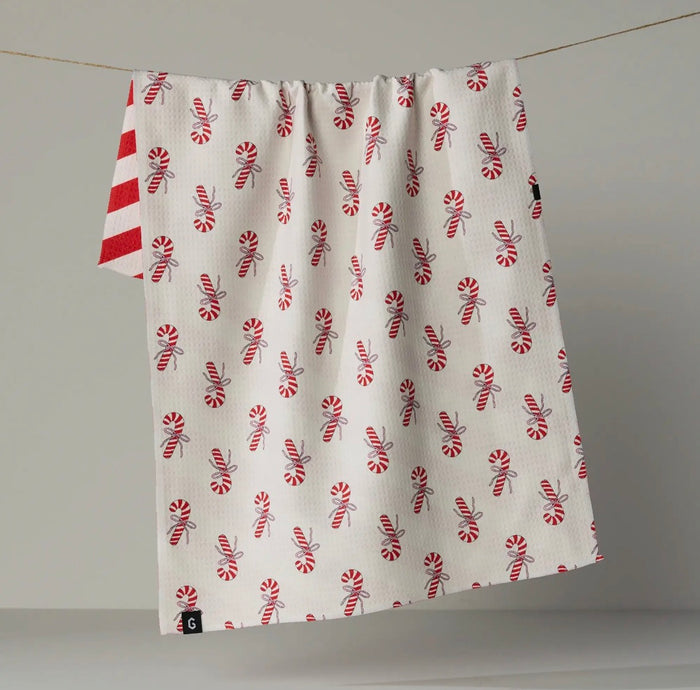 'Peppermint Lane Luxe' Geometry Tea Towel