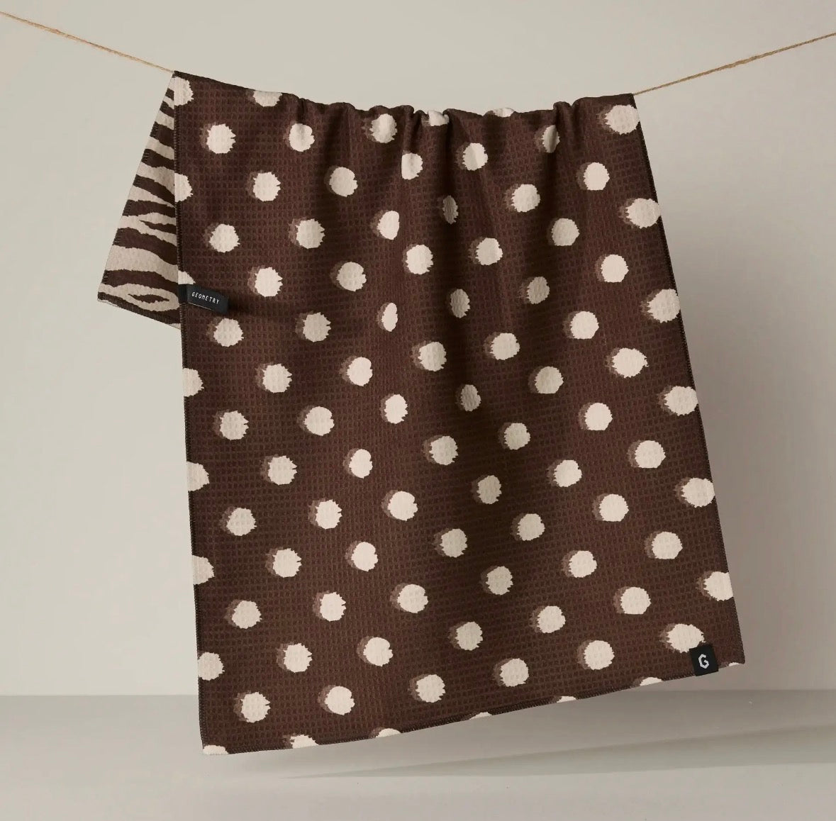 'Ziva Luxe' Geometry Tea Towel