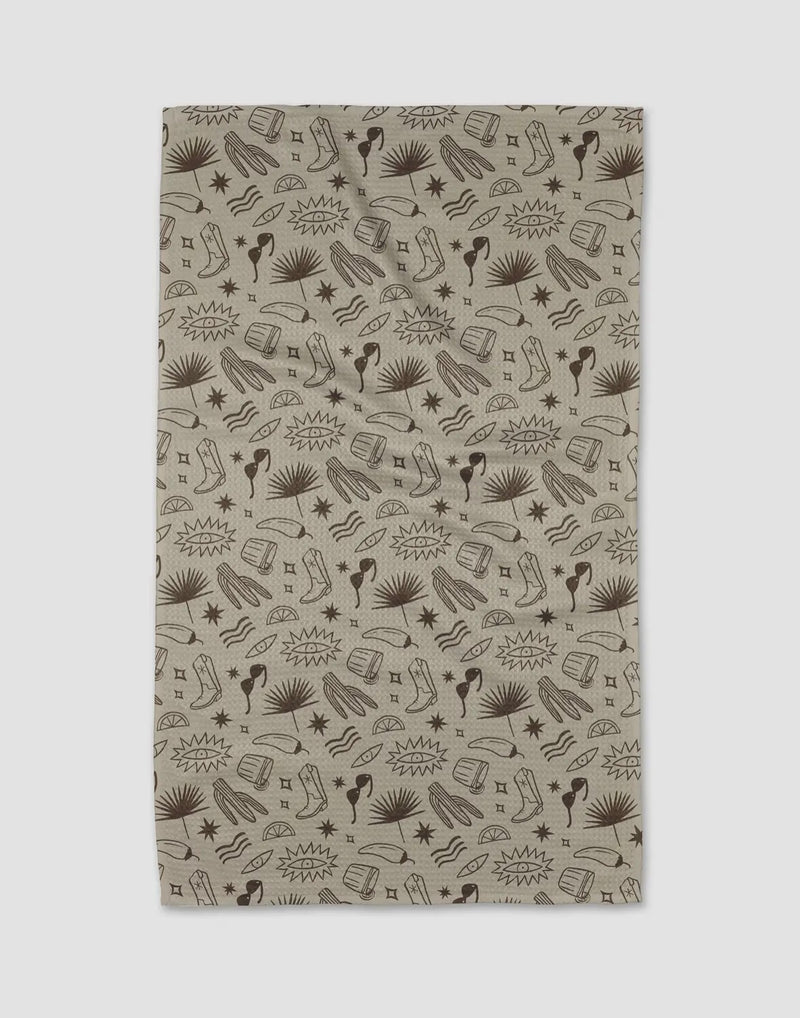 'Bonfire Nights' Geometry Tea Towel
