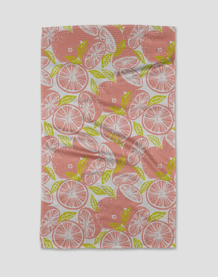 'Grapefruits' Geometry Tea Towel
