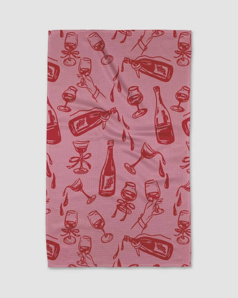 'Wining & dining' Geometry Tea Towel