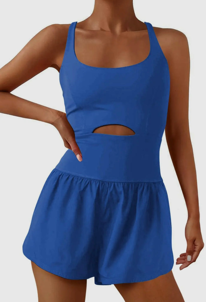 Cobalt Blue Cutout Romper