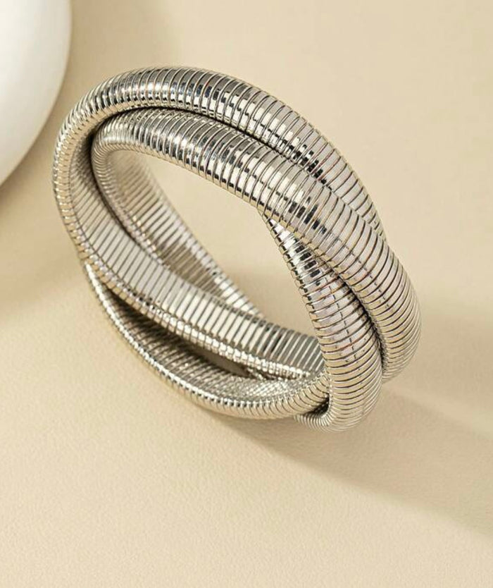 Silver Twist Bracelet