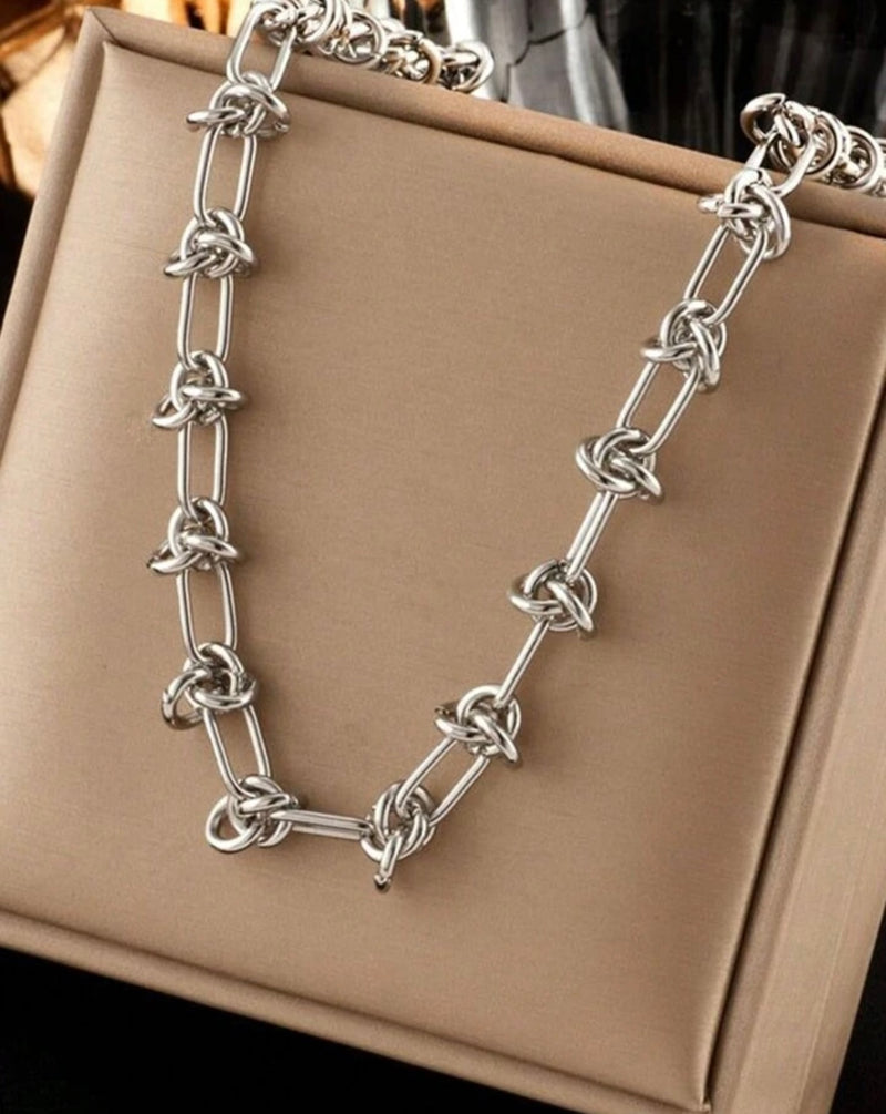Silver 'Knotty' Necklace