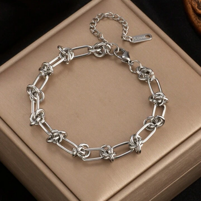 Silver 'Knotty' Bracelet