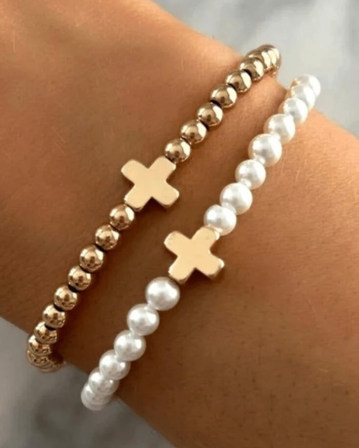 Cross Bracelet Set