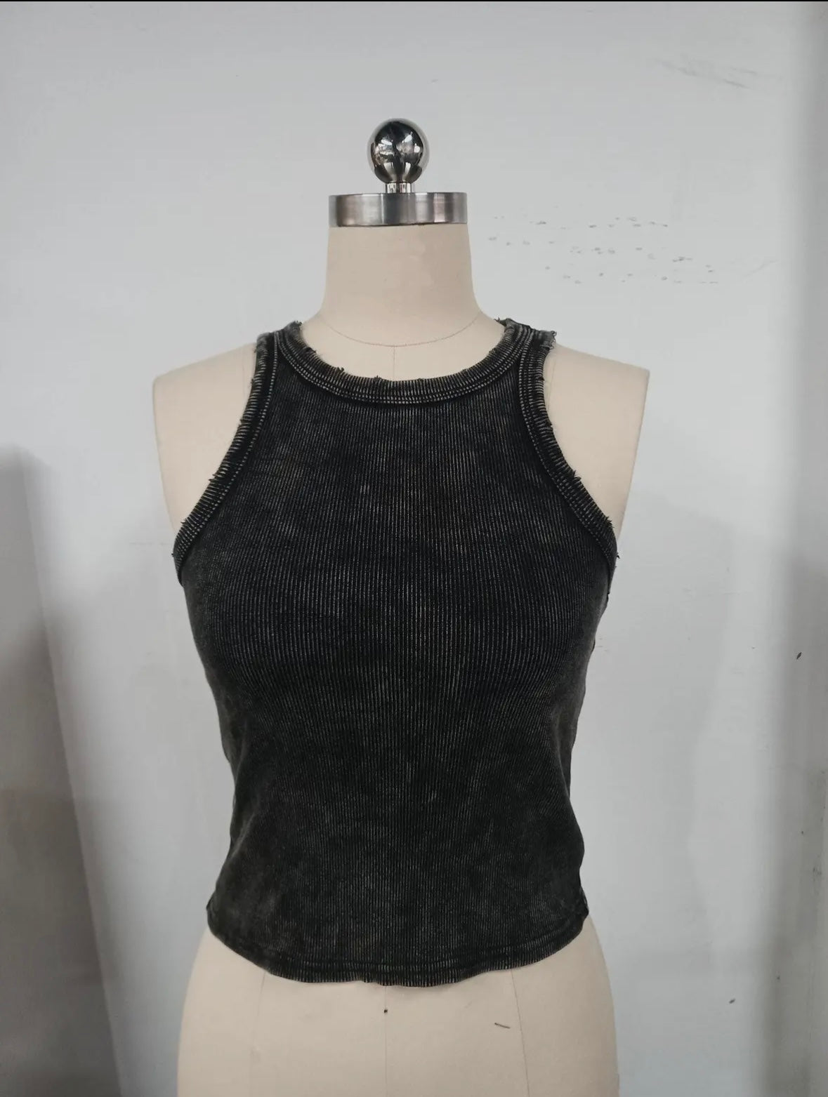 Black Distressed Wash Tank
