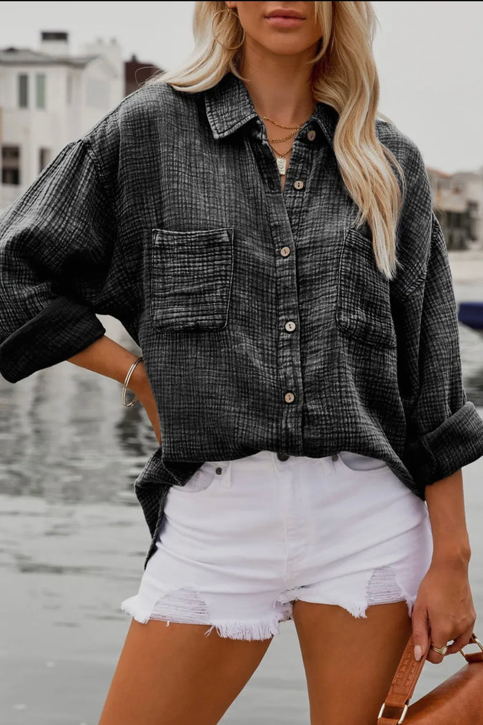 Meredith Button Up