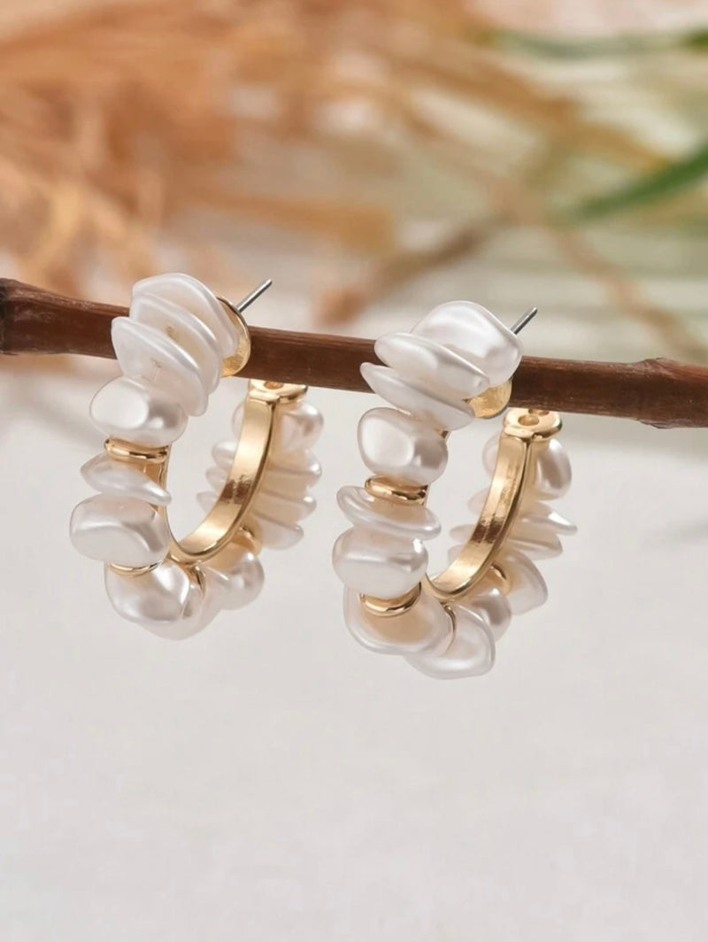 Gold & Pearl earrings