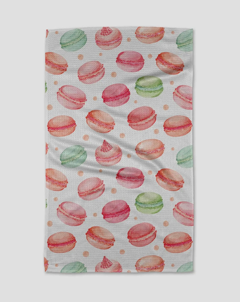 Sweet Macarons Geometry Towel
