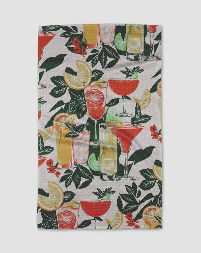 'Summer Refreshments' Geometry Tea Towel