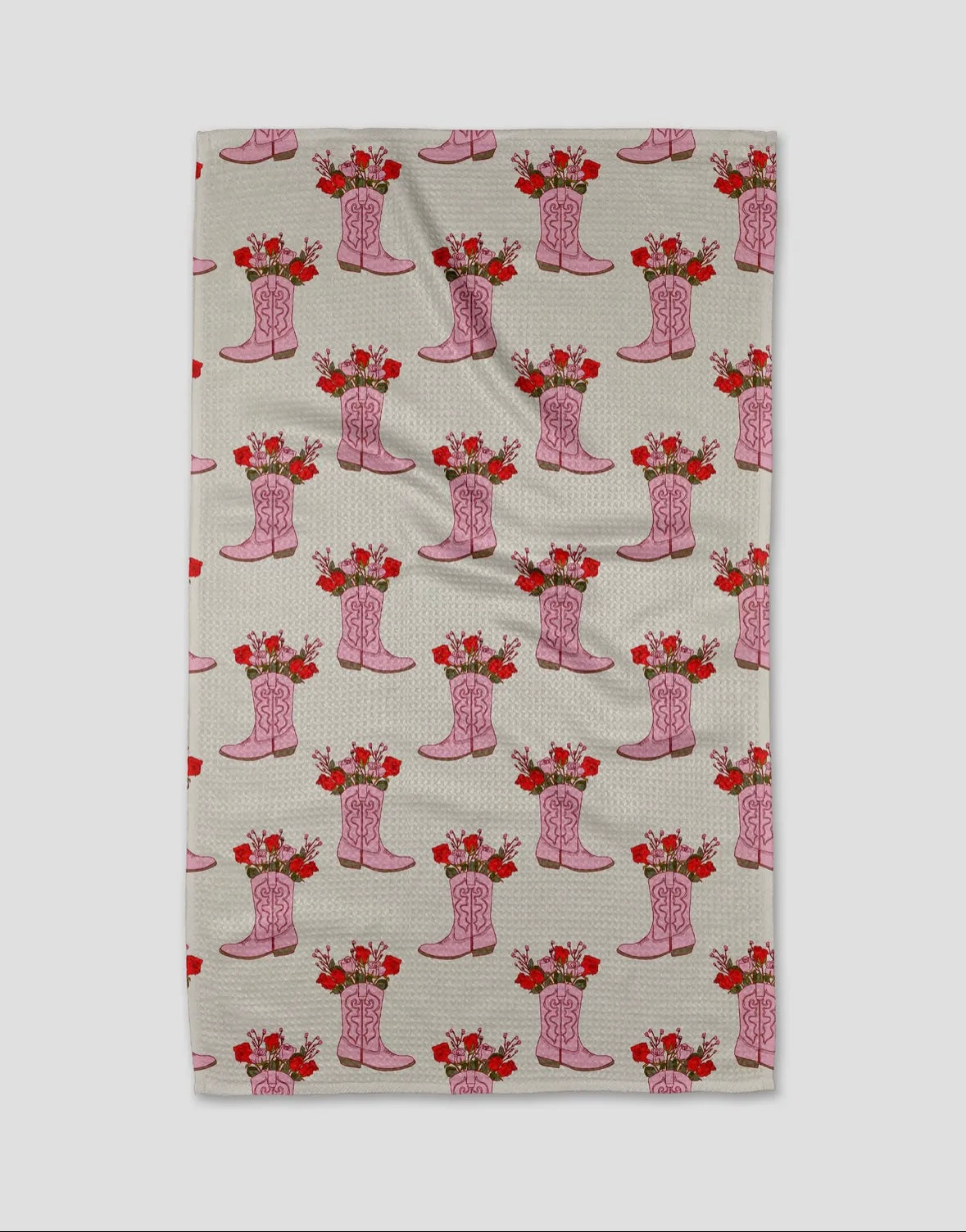 'Cowgirl boots' Geometry Towel