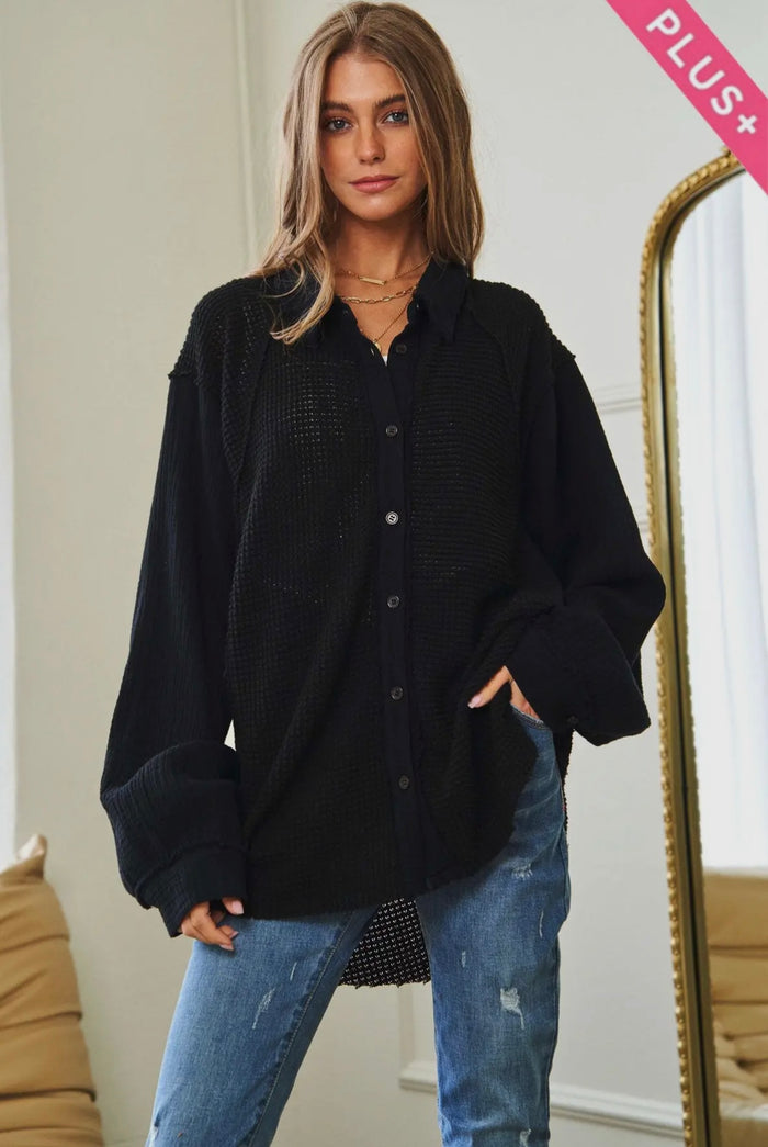 'Zoe' Plus Button Down