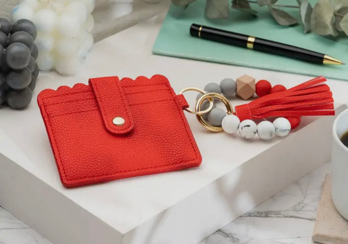 Red Keychain wallet