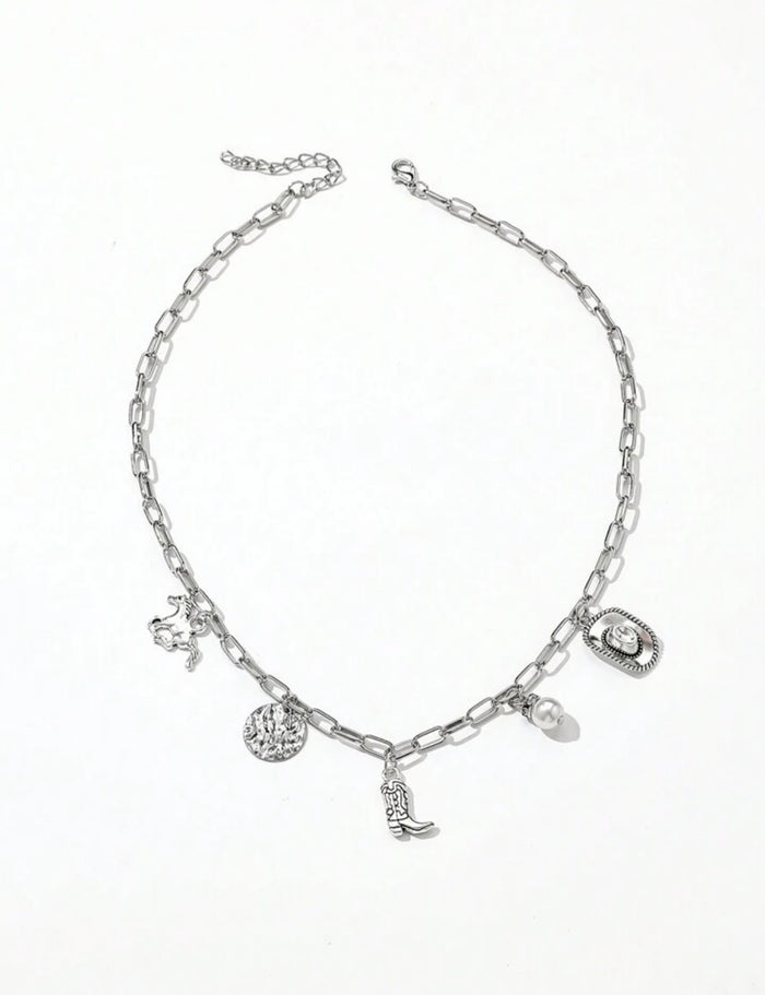 Charm necklace (silver)