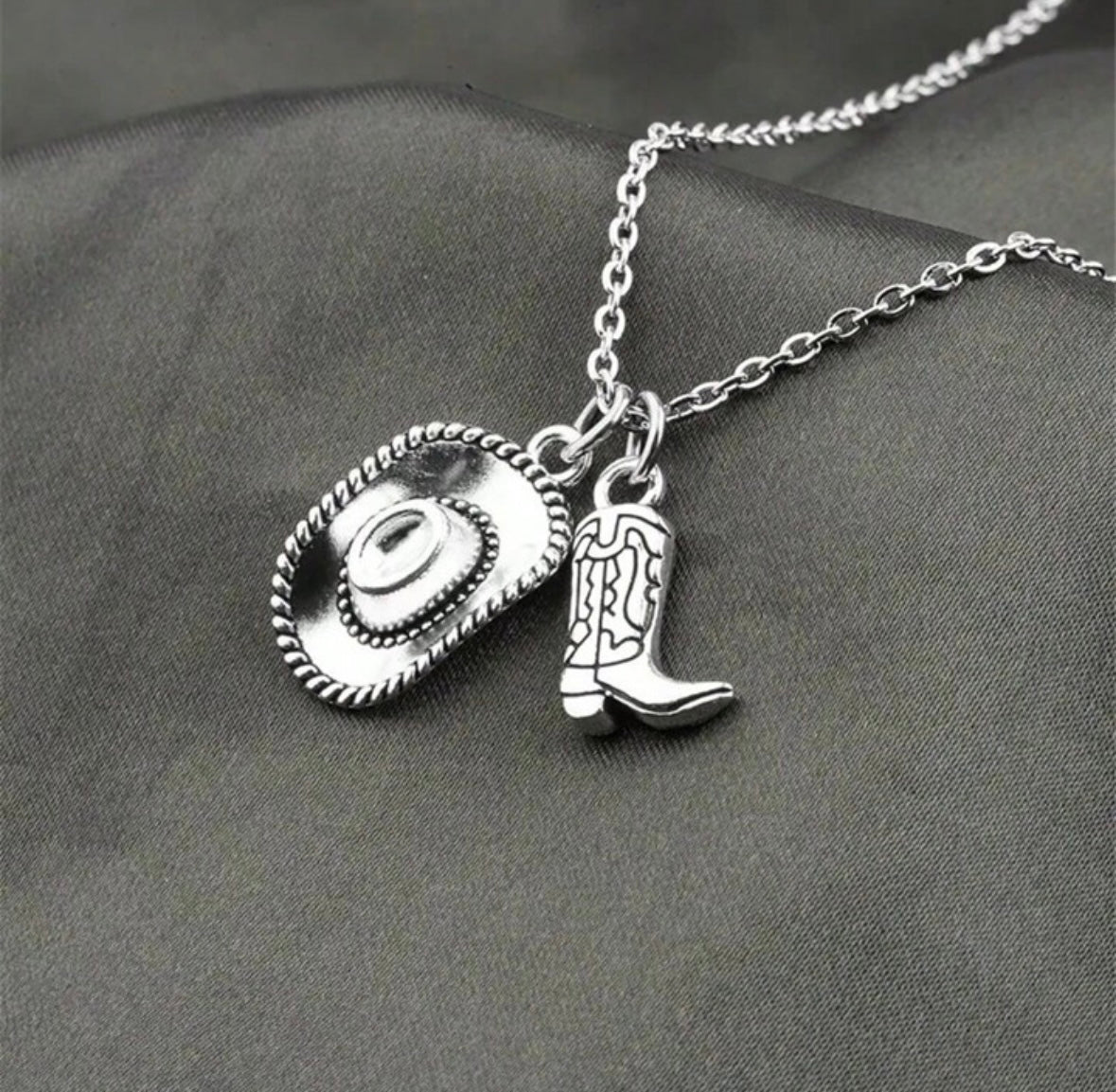 Boot and Hat necklace