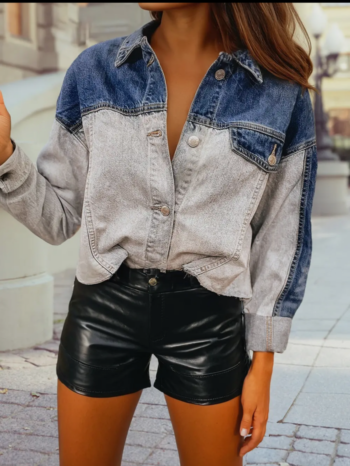 Two-tone Denim shirt