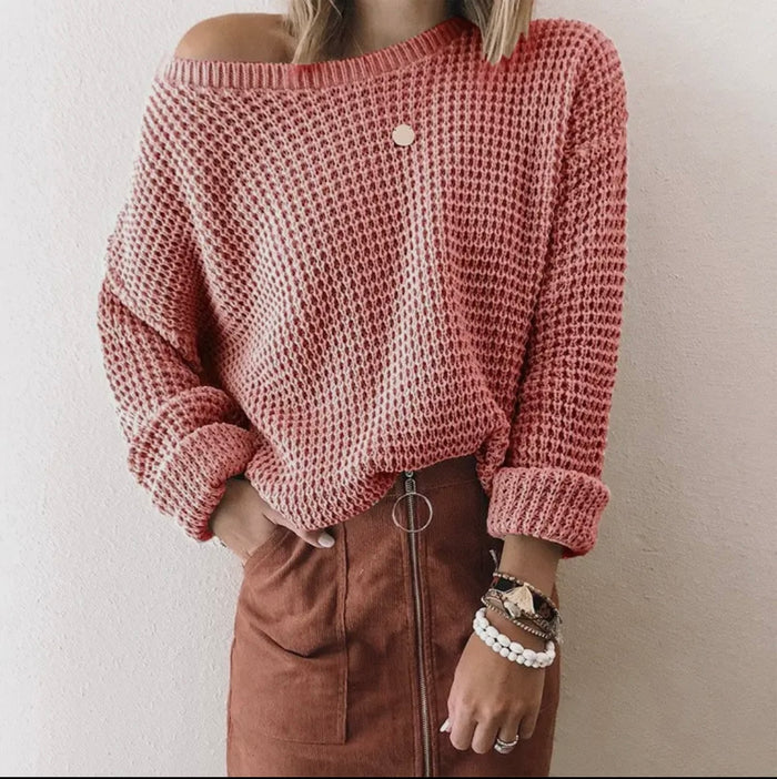 Preorder: Pink knitted sweater