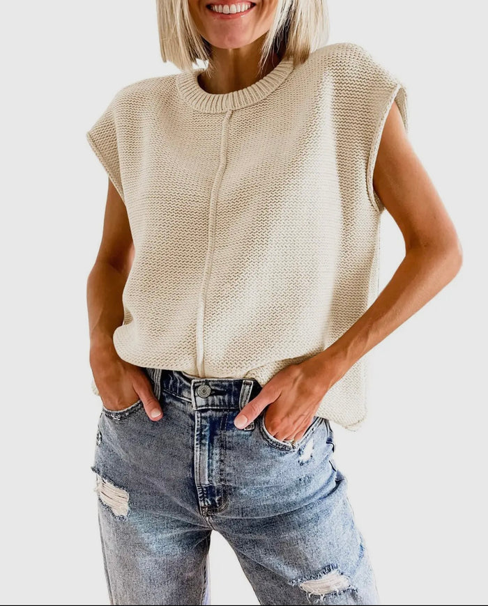 Knit Sleeveless Sweater