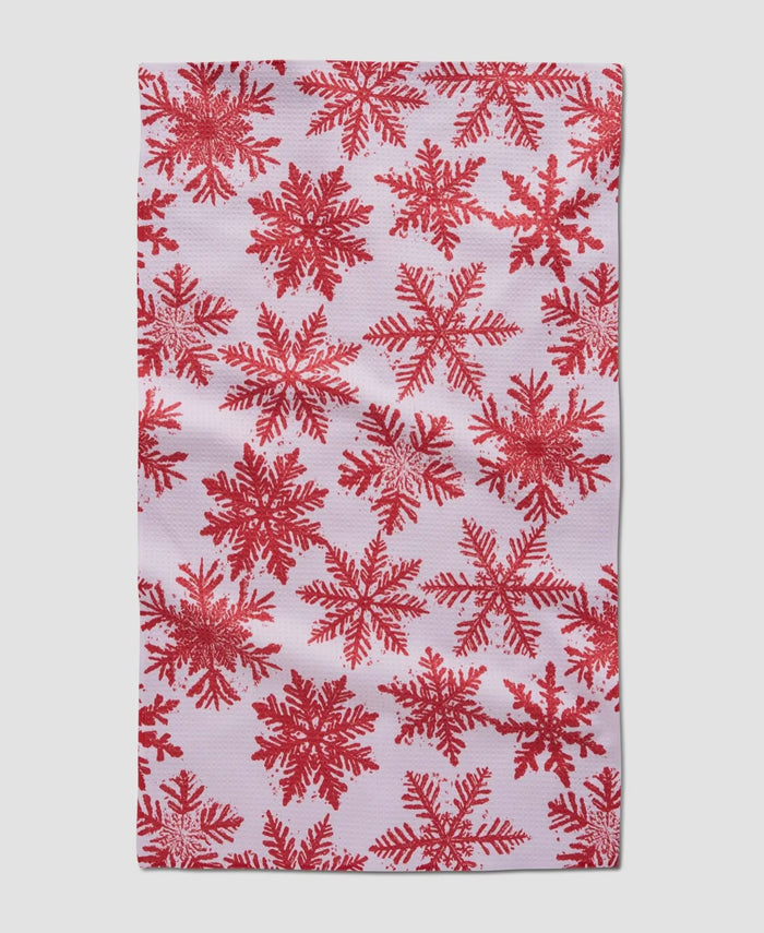 'Snowy Days' Geometry Tea Towel