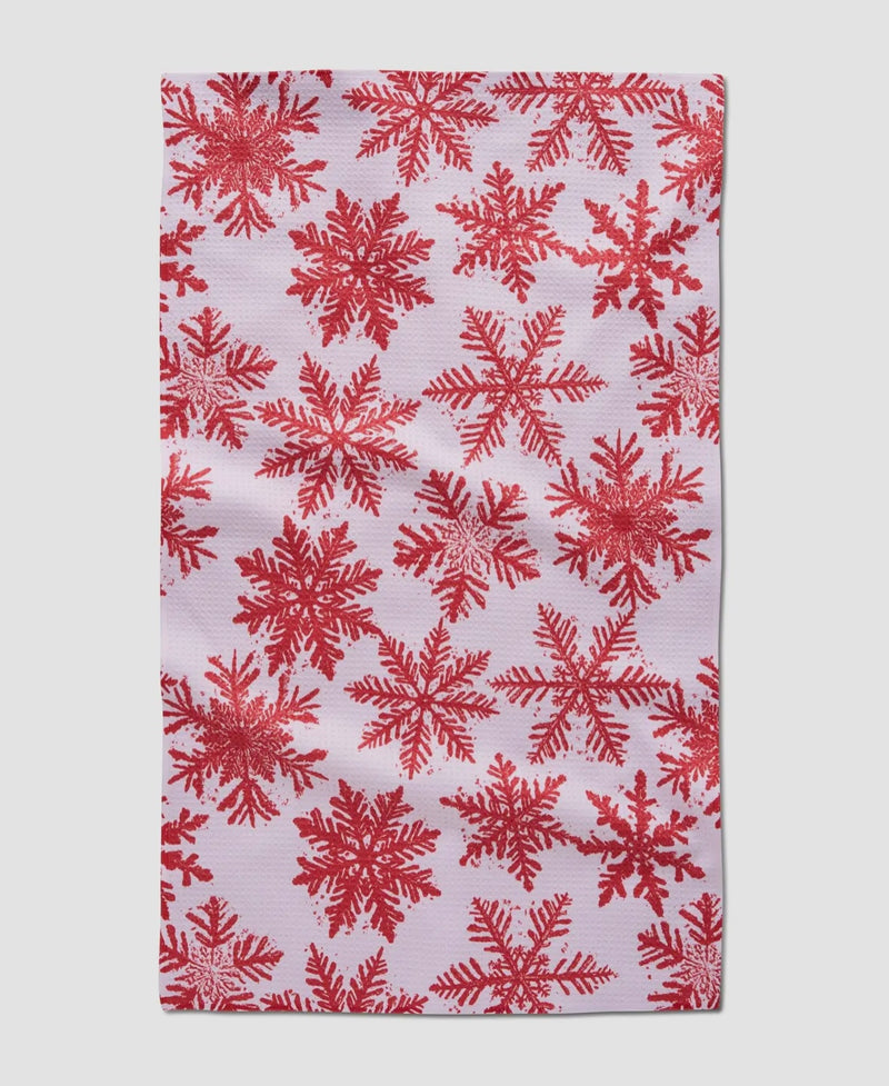 'Snowy Days' Geometry Tea Towel