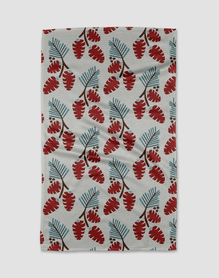 'Winter Forage' Geometry Tea Towel