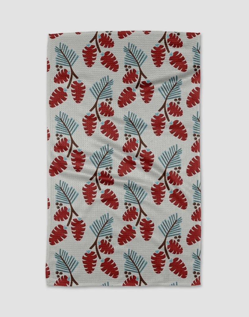 'Winter Forage' Geometry Tea Towel