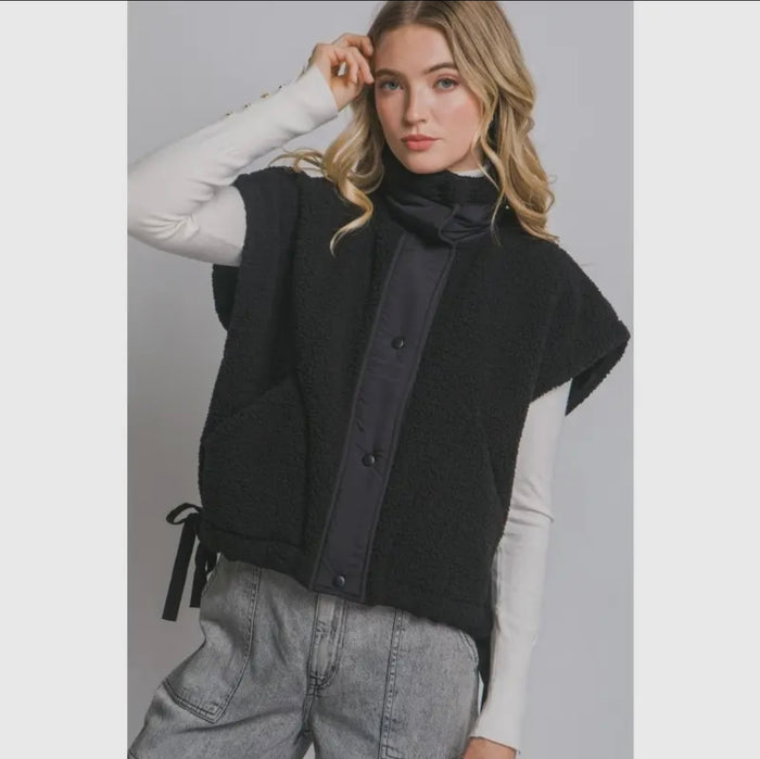 Teddy Sherpa Oversized Vest