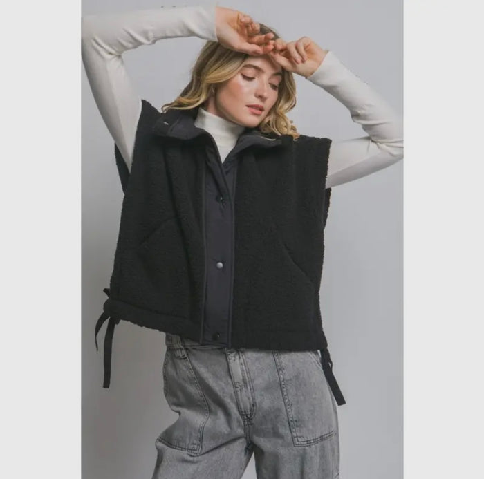 Teddy Sherpa Oversized Vest