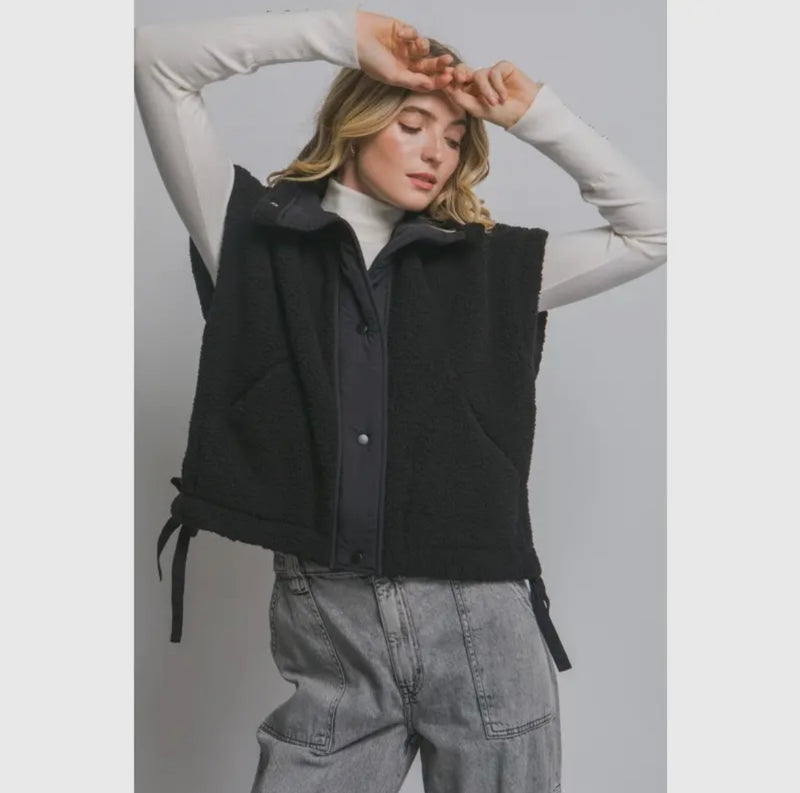 Teddy Sherpa Oversized Vest