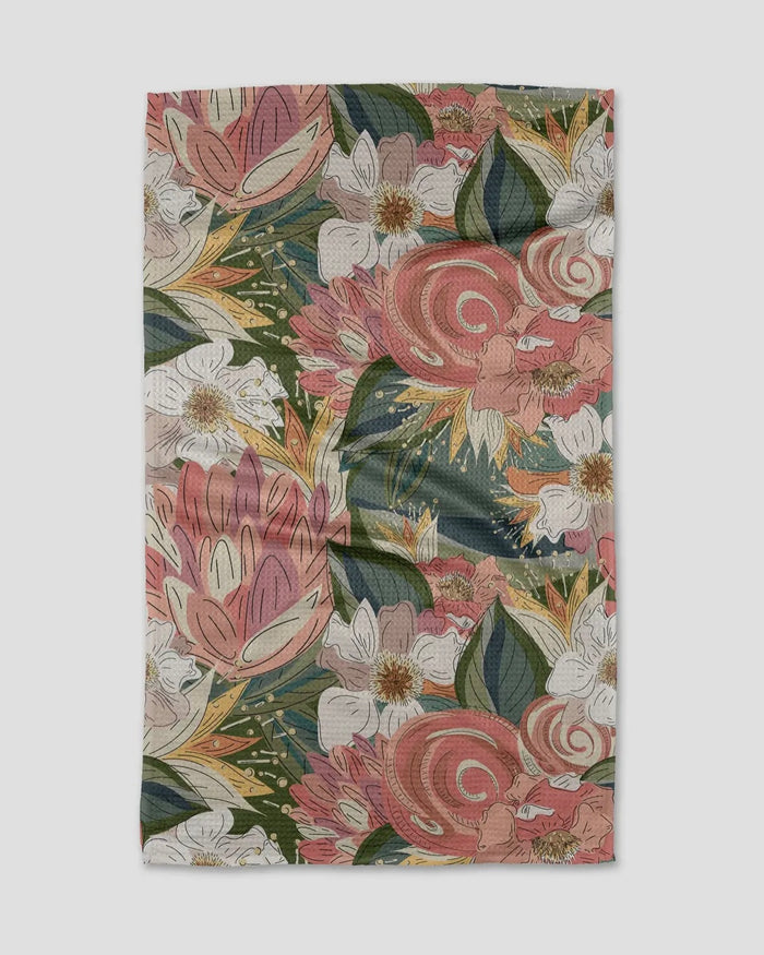 'Flower Explosion' Geometry Tea Towel