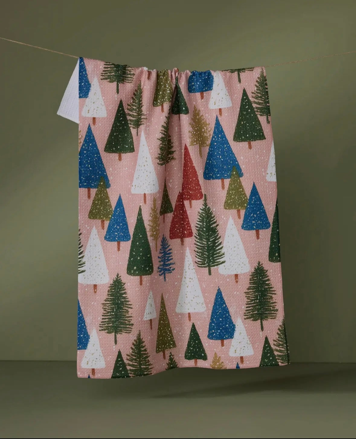 'Snowdrift Pines' Geometry Tea Towel